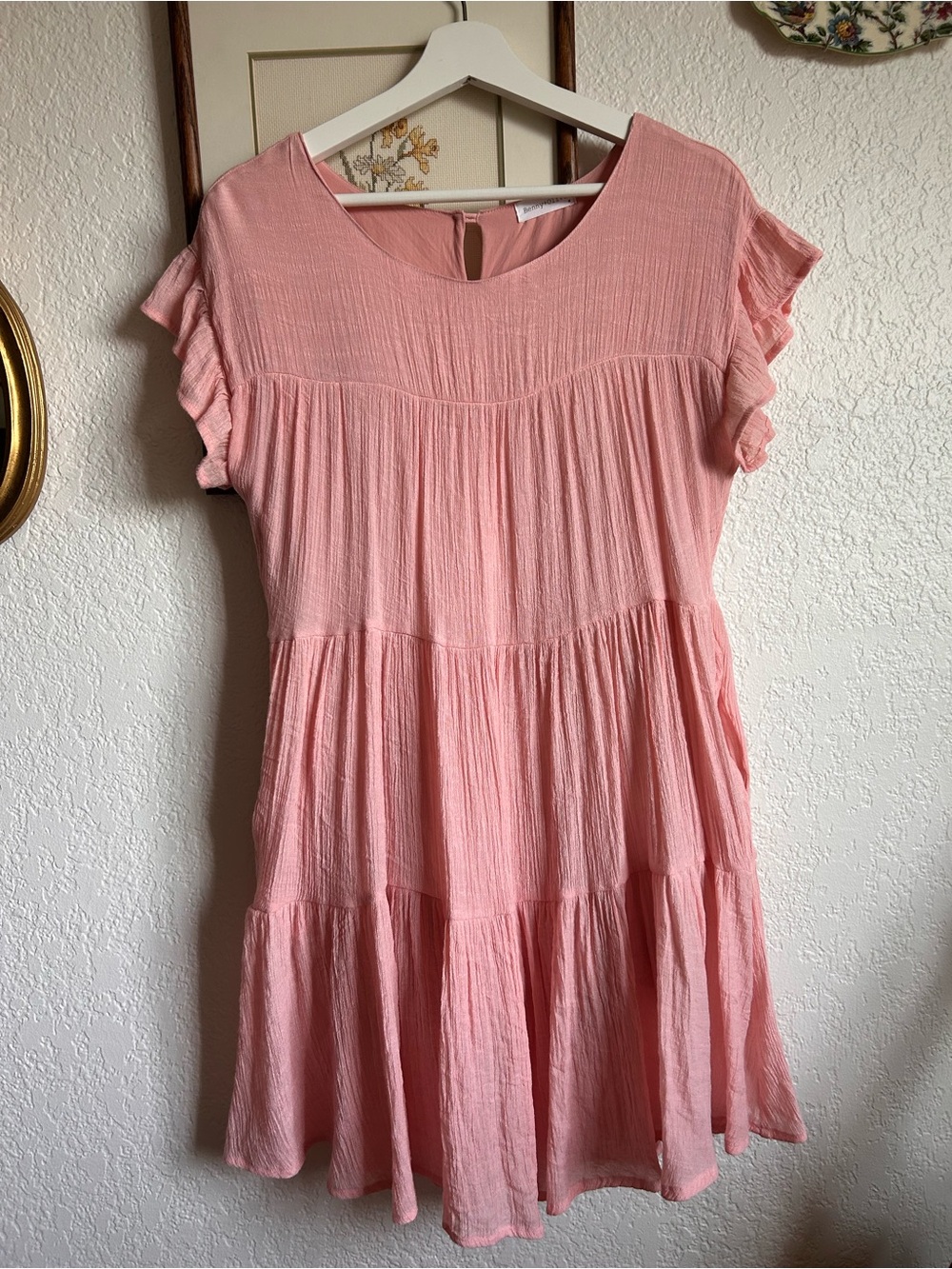 Benny + Olive tiered pink dress